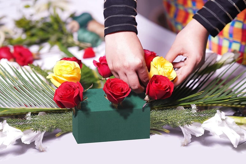 FLOFARE Pack of 8, Dry and Wet Floral Foam Blocks for Fresh and Artificial Flowers, Each (7.8” L x 3.5” W x 2.4” H), for Wedding, Birthdays, Home, Office and Garden Decorations - Image 4